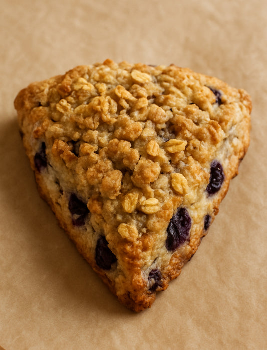 Blueberry oatmeal & brown sugar  crumble scones